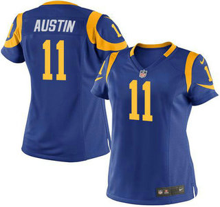 Women's Los Angeles Rams #11 Tavon Austin Royal Blue Alternate Nike Game Jersey