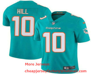 Women's Miami Dolphins #10 Tyreek Hill Limited Aqua Vapor Jersey