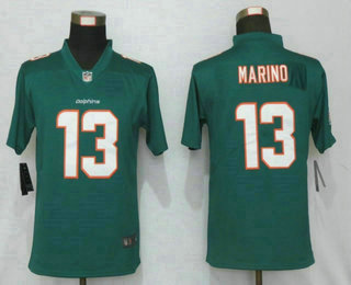 Women's Miami Dolphins #13 Dan Marino Green 2020 Vapor Untouchable Stitched NFL Nike Limited Jersey