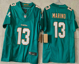 Women's Miami Dolphins #13 Dan Marino Limited Green FUSE Vapor Jersey