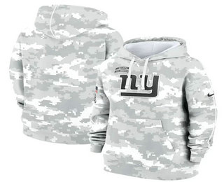 Women's New York Giants Arctic Camo 2024 Salute to Service Club Fleece Pullover Hoodie