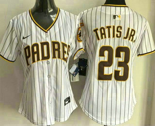 Women's San Diego Padres #23 Fernando Tatis Jr White Limited Jersey