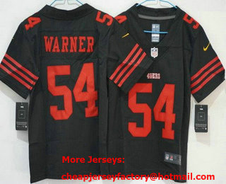 Women's San Francisco 49ers #54 Fred Warner Limited Black Vapor Jersey