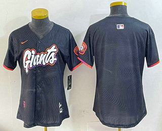 Women's San Francisco Giants Blank Black 2025 City Connect Limited Jersey