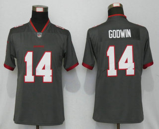 Women's Tampa Bay Buccaneers #14 Chris Godwin Grey 2020 NEW Vapor Untouchable Stitched NFL Nike Limited Jersey