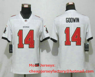 Women's Tampa Bay Buccaneers #14 Chris Godwin White 2020 NEW Vapor Untouchable Stitched NFL Nike Limited Jersey