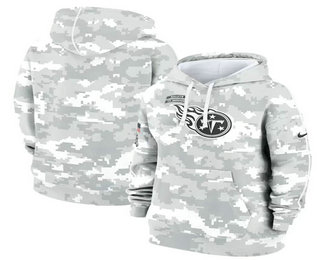 Women's Tennessee Titans Arctic Camo 2024 Salute to Service Club Fleece Pullover Hoodie