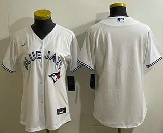 Women's Toronto Blue Jays Blank White Cool Base Jersey