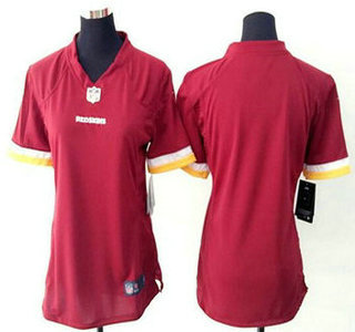 Women's Washington Redskins Blank Burgundy Red Team Color NFL Nike Game Jersey