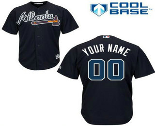 Youth's Atlanta Braves Navy Blue Customized Authentic Jersey