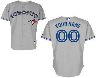 Youth's Toronto Blue Jays Majestic Gray Custom Cool Base Jersey