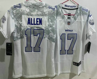 Youth Buffalo Bills #17 Josh Allen Limited White Rivalries Vapor Jersey