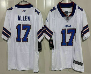 Youth Buffalo Bills #17 Josh Allen Limited White Vapor Jersey