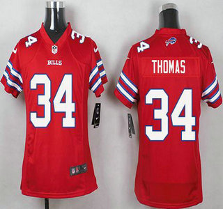 Youth Buffalo Bills #34 Thurman Thomas Red 2015 NFL Nike Game Jersey