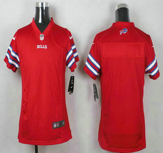 Youth Buffalo Bills Blank Red 2015 NFL Nike Game Jersey