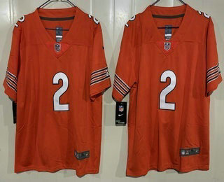 Youth Chicago Bears #2 DJ Moore Limited Orange Vapor Jersey