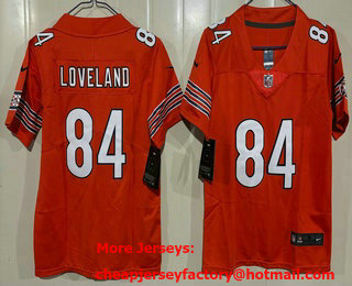 Youth Chicago Bears #84 Colston Loveland Limited Orange Vapor Jersey