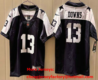 Youth Dallas Cowboys #13 Caleb Downs Limited Navy Alternate Vapor Jersey