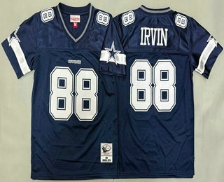 Youth Dallas Cowboys #88 Michael Irvin Navy 1996 Throwback Jersey