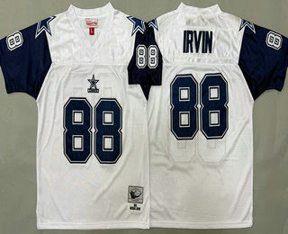 Youth Dallas Cowboys #88 Michael Irvin White 1994 Throwback Jersey
