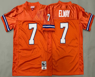 Youth Denver Broncos #7 John Elway Orange 1994 Throwback Jersey
