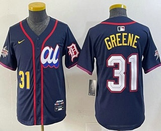 Youth Detroit Tigers #31 Riley Greene Navy 2025 All Star Limited Jersey