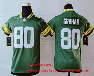 Youth Green Bay Packers #80 Jimmy Graham Green 2017 Vapor Untouchable Stitched NFL Nike Limited Jersey