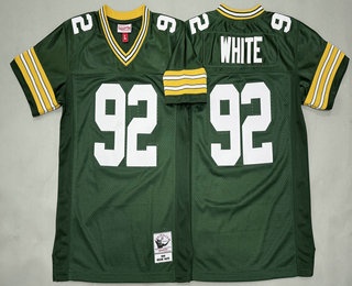Youth Green Bay Packers #92 Reggie White Green 1996 Throwback Jersey