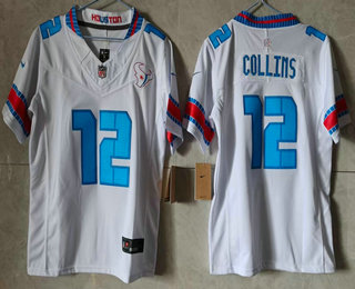Youth Houston Texans #51 Will Anderson Jr White 2026 FUSE Rivalries Collection Limited Stitched Jersey