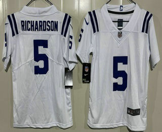 Youth Indianapolis Colts #5 Anthony Richardson Limited White Vapor Jersey