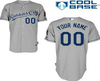 Youth Kansas City Royals Customized Gray Jersey