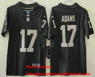 Youth Las Vegas Raiders #17 Davante Adams Black Vapor Limited Stitched Jersey