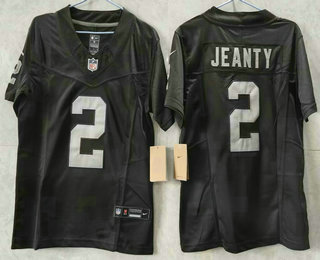 Youth Las Vegas Raiders #2 Ashton Jeanty Black FUSE Vapor Limited Stitched Jersey