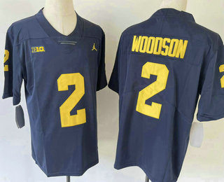 Youth Michigan Wolverines #2 Charles Woodson Navy Blue 2022 Vapor Untouchable Stitched Jersey