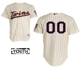 Youth Minnesota Twins Authentic Personalized Alternate Home White MLB Jersey