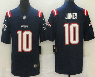 Youth New England Patriots #10 Mac Jones Limited Navy Vapor Jersey