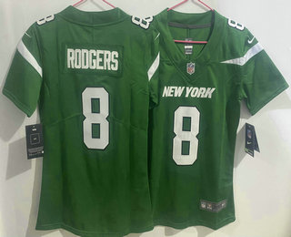 Youth New York Jets #8 Aaron Rodgers Green 2023 Vapor Untouchable Stitched Nike Limited Jersey