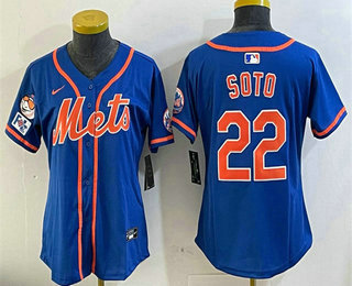 Youth New York Mets #22 Juan Soto Royal 2025 Spring Training Alternate Limited Stitched Jersey