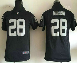 Youth Oakland Raiders #28 Latavius Murray Black Team Color NFL Nike Game Jersey