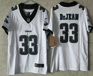 Youth Philadelphia Eagles #33 Cooper DeJean Limited White FUSE Vapor Jersey