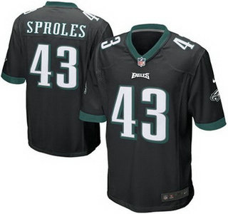 Youth Philadelphia Eagles #43 Darren Sproles Black Alternate NFL Nike Game Jersey