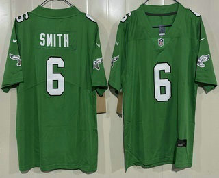 Youth Philadelphia Eagles #6 DeVonta Smith Limited Kelly Green Vapor Jersey