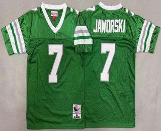Youth Philadelphia Eagles #7 Ron Jaworski Kelly Green 1980 Throwback Jersey