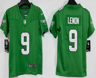 Youth Philadelphia Eagles #9 Makai Lemon Limited Kelly Green Vapor Jersey