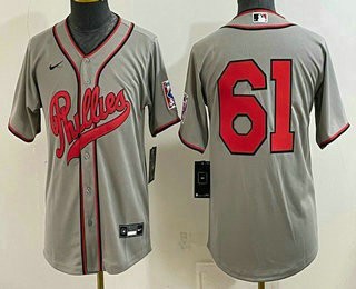 Youth Philadelphia Phillies #61 Cristopher Sanchez Cream 2026 Field of Dreams Stadium Stitched Baseball Jersey