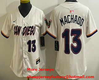 Youth San Diego Padres #13 Manny Machado Cream 2026 City Connect Stadium Jersey