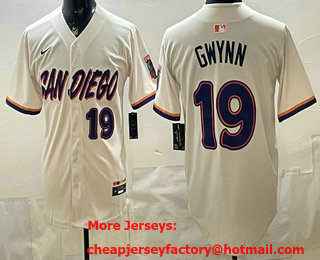Youth San Diego Padres #19 Tony Gwynn Cream 2026 City Connect Stadium Jersey