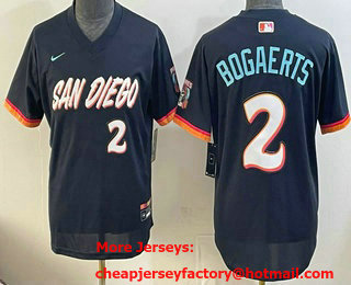 Youth San Diego Padres #2 Xander Bogaerts Navy 2026 City Connect Stadium Jersey