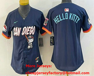 Youth San Diego Padres X Hello Kitty Navy 2026 City Connect Stadium Jersey
