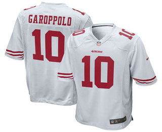 Youth San Francisco 49ers #10 Jimmy Garoppolo White Road Stitched NFL Nike Game Jersey